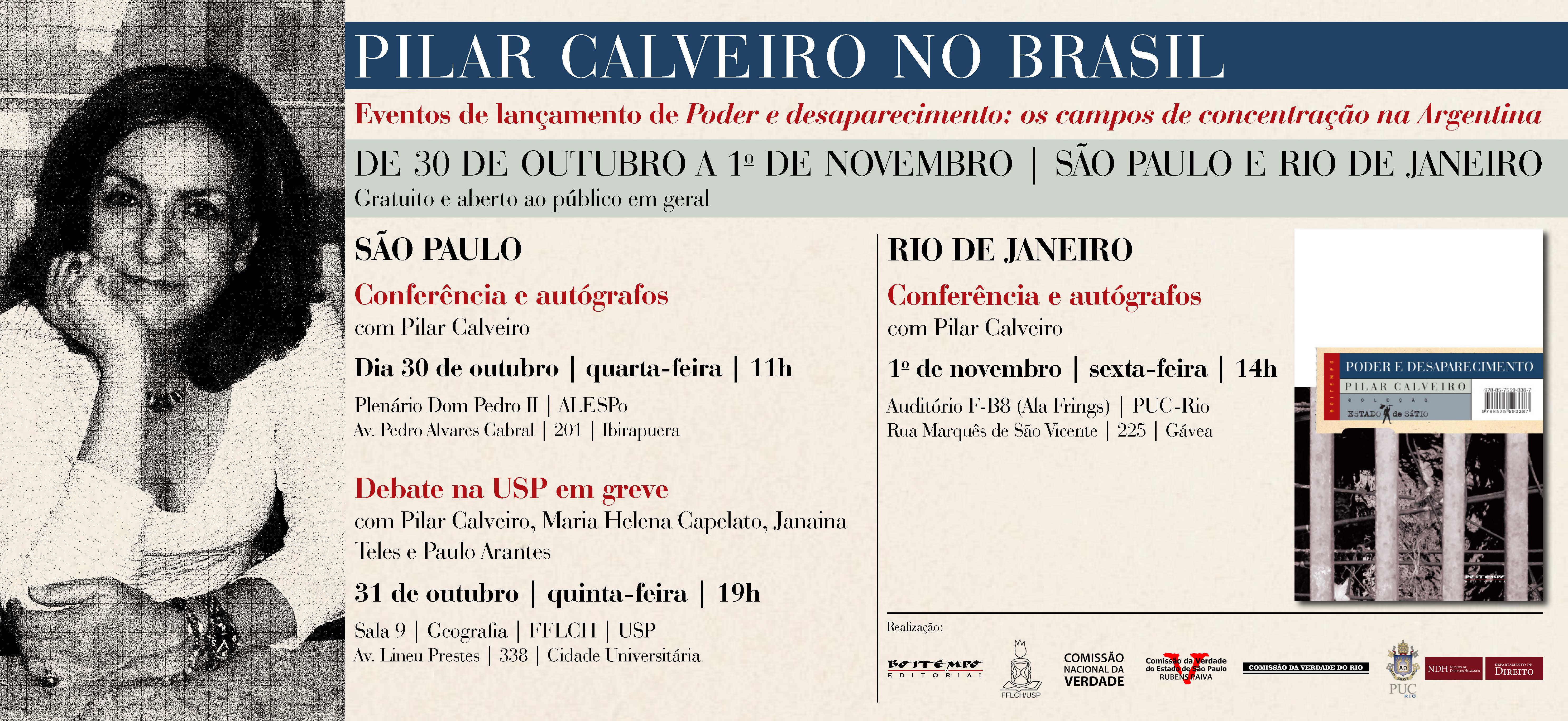 Pilar Calveiro no Brasil